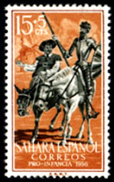 Don Quixote stamp