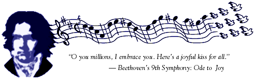 Beethoven, Ninth Symphony, Ode to Joy, music quotes